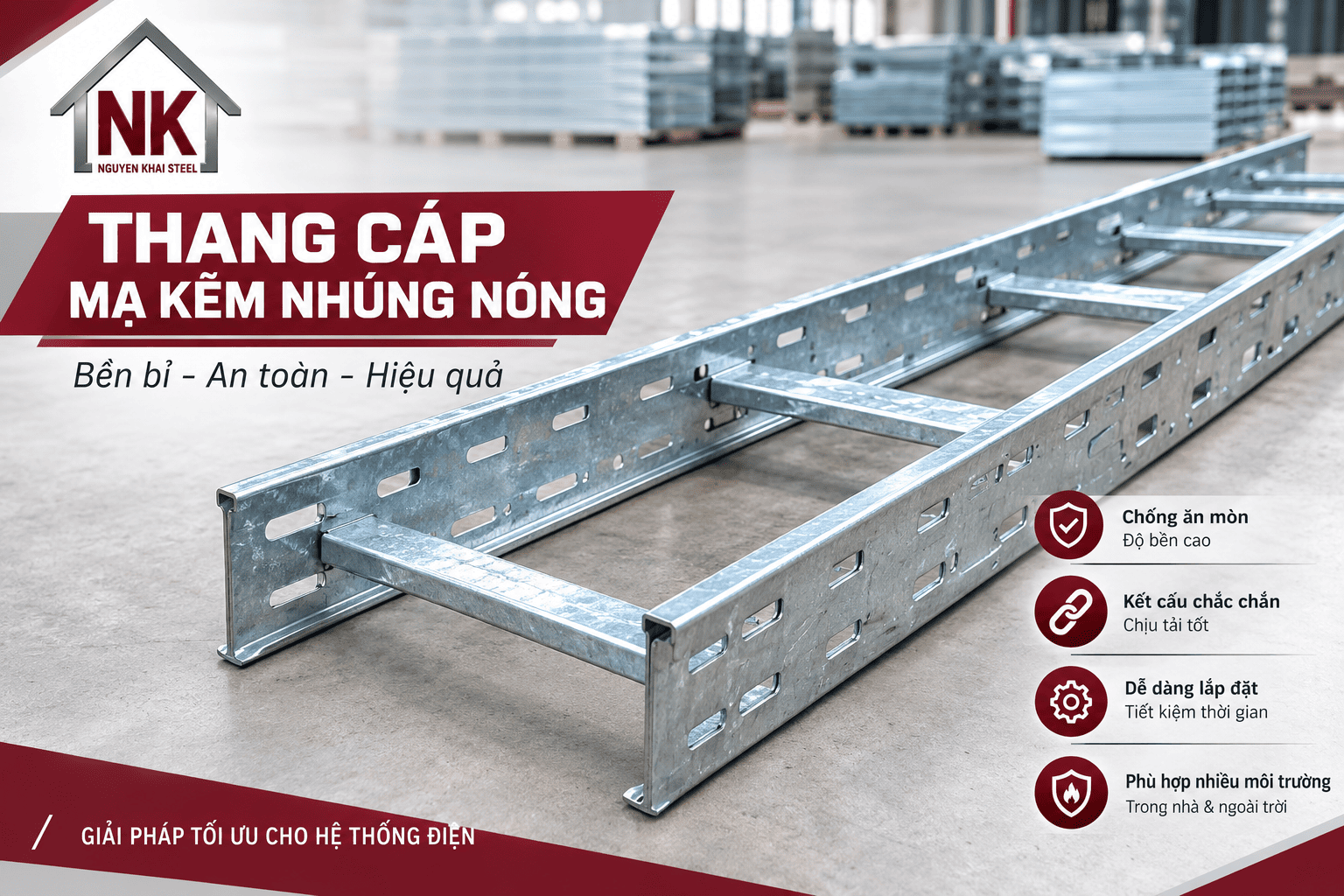Thang cáp 100×50