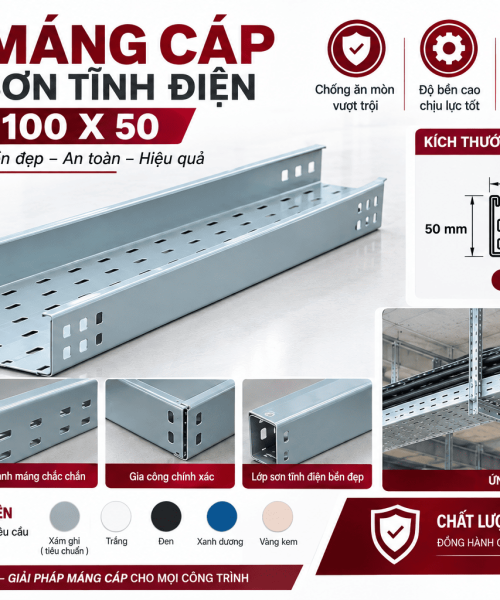 Thang cáp 100×50