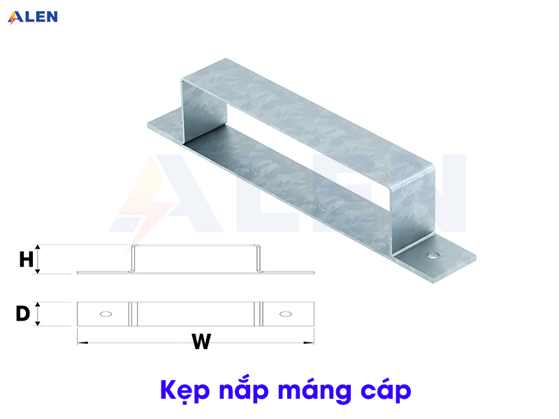 Kẹp nắp máng cáp