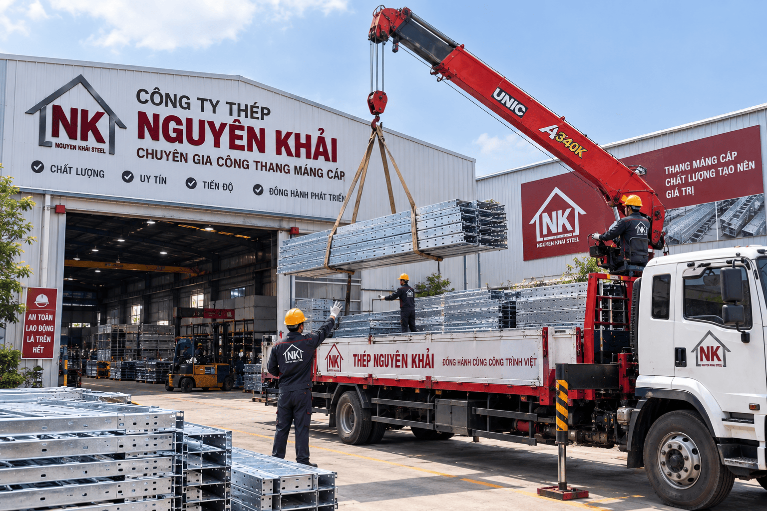nhà máy gia công thang máng cáp - khay cáp-vỏ tủ điện